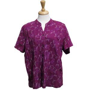 Tradition Women's Purple Button Down Shirts